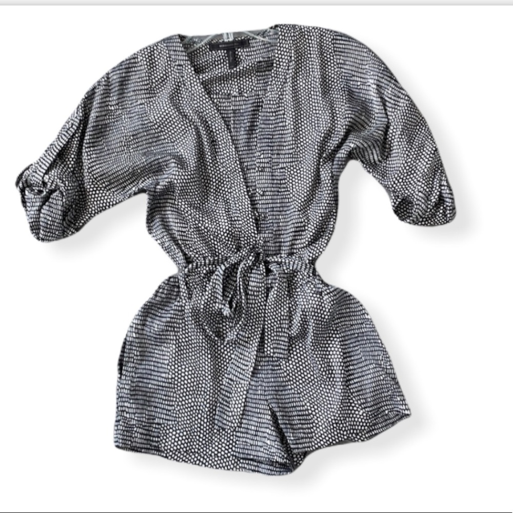 BCBG XXS Printed Romper